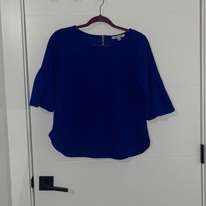 Royal blue business blouse